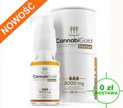CannabiGold Intense 3000mg Olejek z konopi CBD